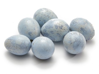 Kwarteleitjes 60 st. blauw