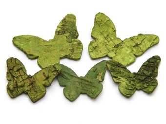 Confetti Vlinder 4/6 cm 16 st. Groen