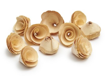 Confetti Roos Naturel 10 st.