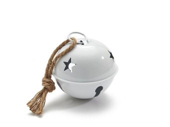 Jingle Bel wit 12 cm