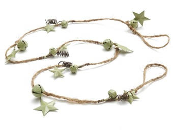 Guirlande Bel/Ster 'Jingle' Klei 120 cm