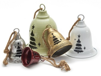 Kerstklok 'Jingle' goud 9 cm