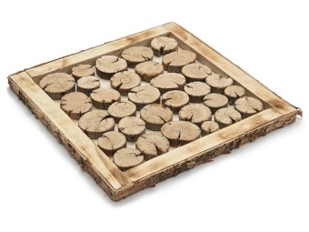 Houten schijf 'Slice' 25x25 cm