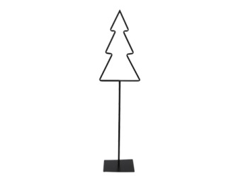 Kerstboom op voet zwart 70 cm