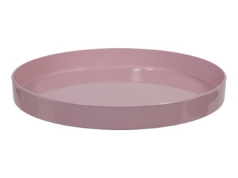 Plastic Schaal Roze Ø27x3 cm