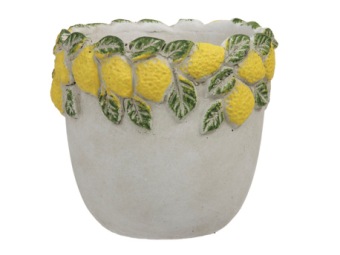 Cement plantenpot 'lemon' Ø13.5x12 cm