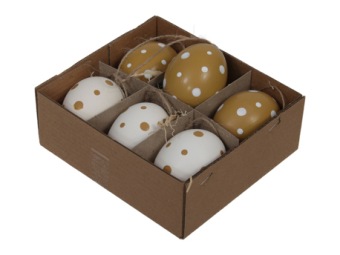 Hangende Eieren Met Stippen 6 st.