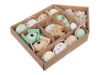 Assortiment paasdecoratie groen 40 st.