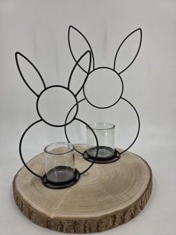 Frame 'Rabbit' met windlicht 41 cm