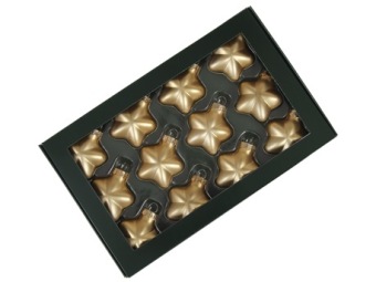 Kerststerretjes In Glas 40 mm 12 st Gold Combi
