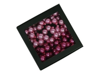 Kerstballetjes In Glas Op Draad 20mm 24st Pink Opal