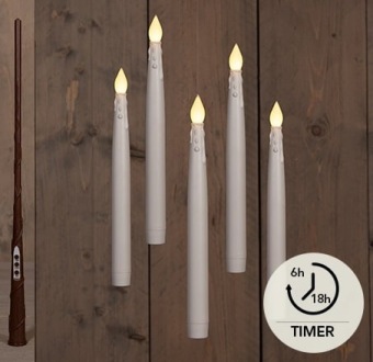 LED Zwevende Kaarsen Wit 5 st.