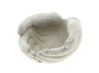 Plantenpot 'Handen' cement 19 cm