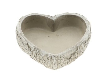 Plantenpot 'Open Hart' cement 20 cm