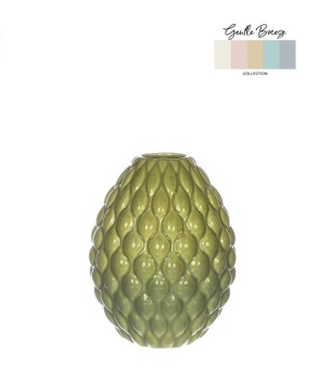 Tafelvaasje 'Bubbles' Groen Ø8.5 cm H 11 cm