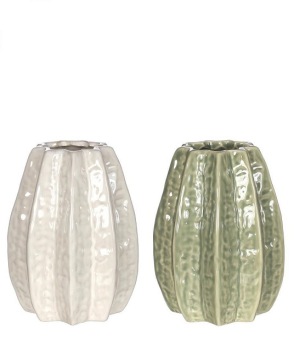 Tafelvaasje 'Carambola' Ø11.5 cm H 15 cm set van 2