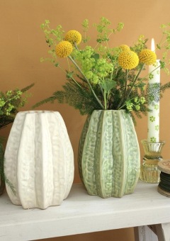 Tafelvaasje 'Carambola' Ø8.5 cm H 11 cm set van 2