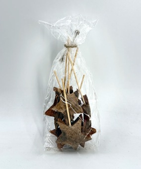 Coco Ster op Steel 5-7 cm 7 st. Naturel