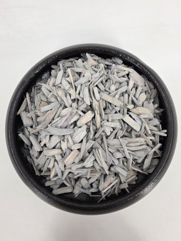 Houtsnippers grijs +/- 75 gr.