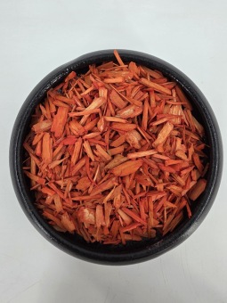 Houtsnippers oranje +/- 75 gr.