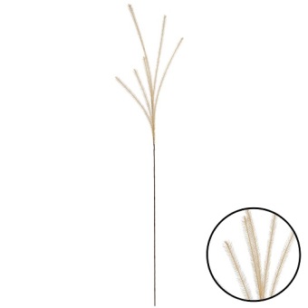 Kunstbloem Tak met 6 Pluimen Perzik