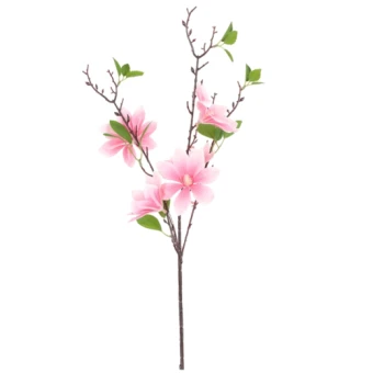 Kunstbloem Magnolia Roze/Wit