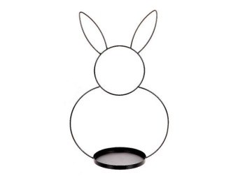 Metalen Frame 'Rabbit' met houder Zwart