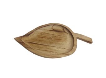 Houten Schaal Bladvorm 40 cm