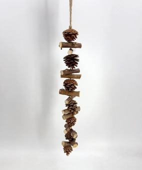 Kerstslinger met Dennenappels 47 cm