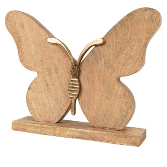 Tafeldecoratie Houten Vlinder