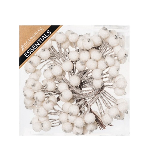 Bessen gesuikerd wit 9 x 12 st. 12 mm