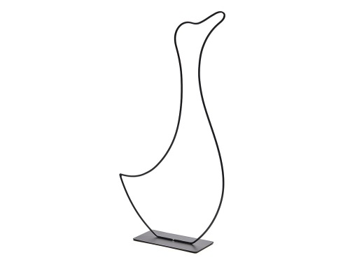 Gans op voet 50 cm zwart