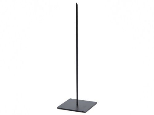 Staander 9x9 cm piek van 30 cm zwart