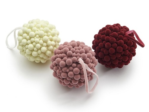 Hanger Bal 'Marbles' Roze 10 cm