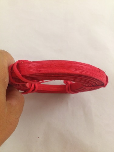 Pitriet plat 10 mm 20 gr. rood