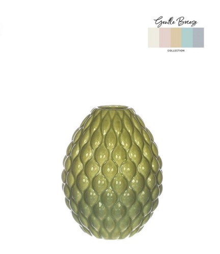 Tafelvaasje 'Bubbles' Groen Ø8.5 cm H 11 cm