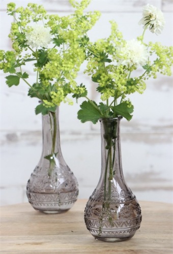 Flasche aus farbigem Glas paris grau Ø7,5 h.15,8 cm