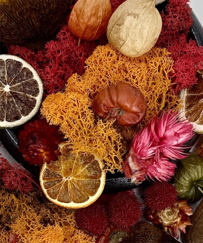 Herfst mix oranje/rood