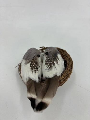 Nest Met Vogeltjes ⌀8 cm