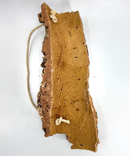 Hanger Kurk plaat 60x20 cm met touw