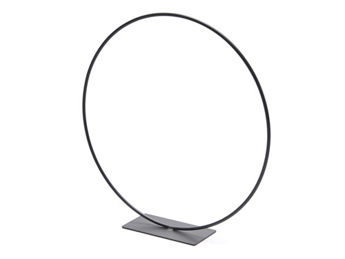 Ring op voet 30 cm zwart