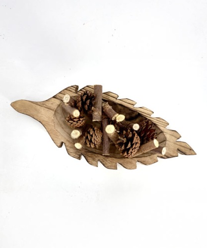 Paulownia Schaal Bladvorm 43 cm