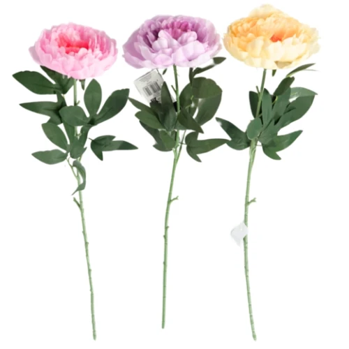 Kunstbloem Pioen Paars