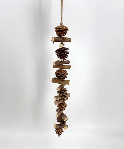 Kerstslinger met Dennenappels 47 cm